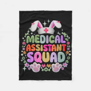 Medisch Istant Team Grappig Schattig Pasen Dag Kon Fleece Deken