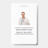 Medisch Kantoor-personeel Badge (Achterkant)