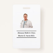 Medisch Kantoor-personeel Badge (Achterkant)