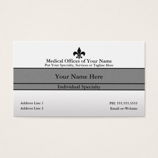 medisch kantoor visitekaartjes (Voorkant)