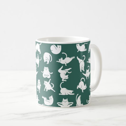 Medisch kat in de Mok Yoga Poses Coffee (Voorkant rechts)