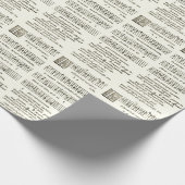 Medisch kerstkarolomppapier cadeaupapier (Hoek)