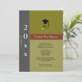 Medisch Klassiek Pet : Gray en Maroon Kaart (Staand voorkant)