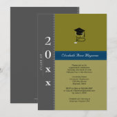 Medisch Klassiek Pet : Grijs en blauw Kaart (Voorkant / Achterkant)