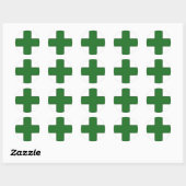 Medisch Kruis Medisch Levensreddende Garde Symbool Ronde Sticker (Vel)