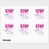 Medisch kwetsbaar kind ronde sticker (Vel)