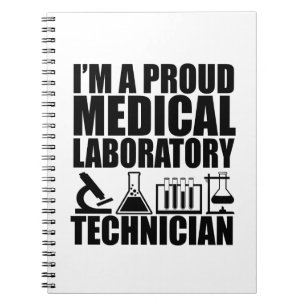 Medisch lab tech grappige laboratorium technicus notitieboek