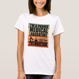 Medisch Lab Tech vintage retro T-shirt