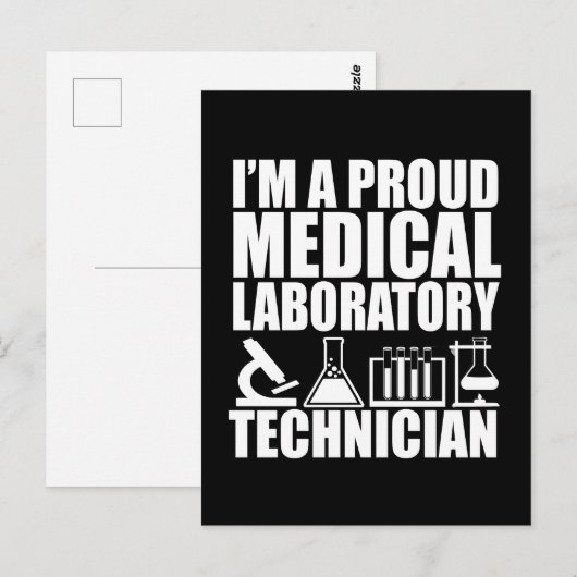 Medisch lab technicus laboratorium technicus briefkaart (Voorkant / Achterkant)