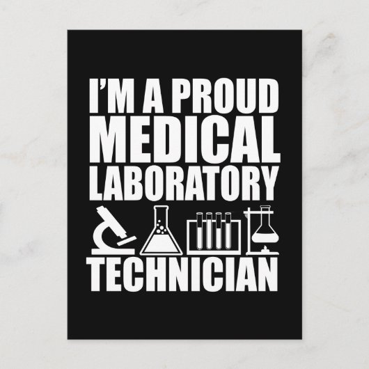Medisch lab technicus laboratorium technicus briefkaart (Voorkant)
