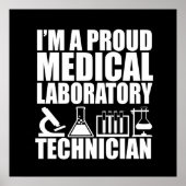 Medisch lab technicus laboratorium technicus poster (Voorkant)