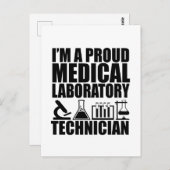 Medisch lab technisch laboratoriumtechnicus briefkaart (Voorkant / Achterkant)