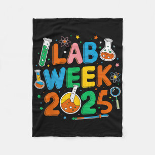 Medisch Lab Wetenschapper Retro Lab Week 2025 Phle Fleece Deken
