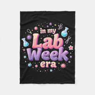 Medisch laboratorium in mijn lab week tijdperk ler fleece deken