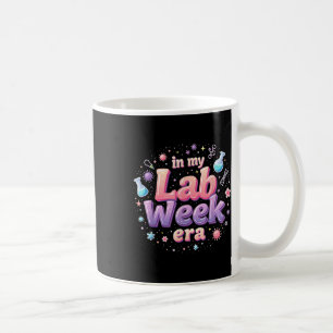 Medisch laboratorium in mijn lab week tijdperk ler koffiemok