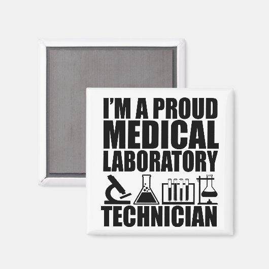 Medisch laboratorium tech laboratoriumtechnicus magneet (Voorkant / Achterkant)