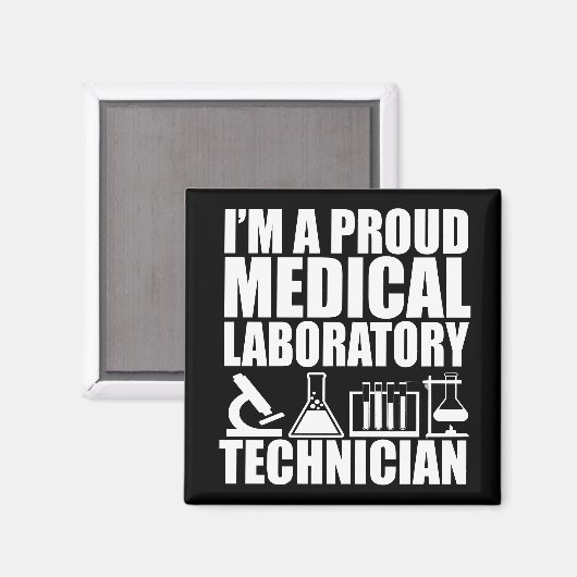 Medisch laboratorium tech laboratoriumtechnicus magneet (Voorkant / Achterkant)