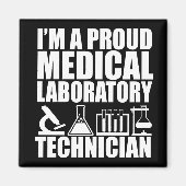 Medisch laboratorium tech laboratoriumtechnicus magneet (Voorkant)