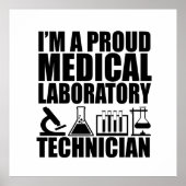 Medisch laboratorium tech laboratoriumtechnicus poster (Voorkant)