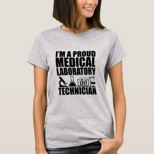 Medisch laboratorium tech laboratoriumtechnicus t-shirt