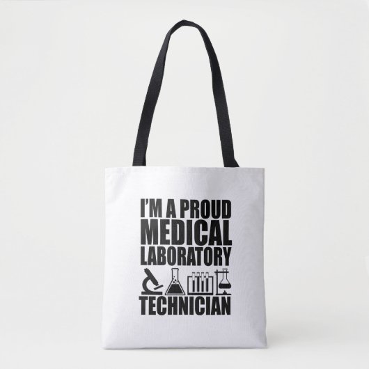 Medisch laboratorium tech laboratoriumtechnicus tote bag (Voorkant)