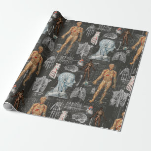  medisch lichaam Gothic Halloween Wrap Paper Cadeaupapier