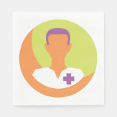 Medisch Man Napkins Servet (Voorkant)