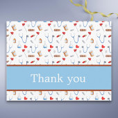 medisch materiaal bedankt briefkaart