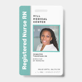 Medisch Medewerker Groene Foto-ID Badge
