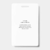 Medisch Medewerker HOME GEZONDHEID AIDE of ander b Badge (Achterkant)