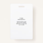 Medisch Medewerker HOME GEZONDHEID AIDE of ander b Badge (Achterkant)