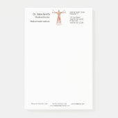 Medisch menselijk lichaam skeletspieren Post-it® n Post-it® Notes (Voorkant)