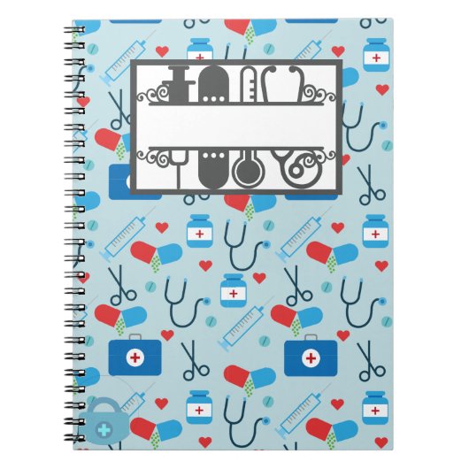 Medisch Notitieboek in blauw (Voorkant)