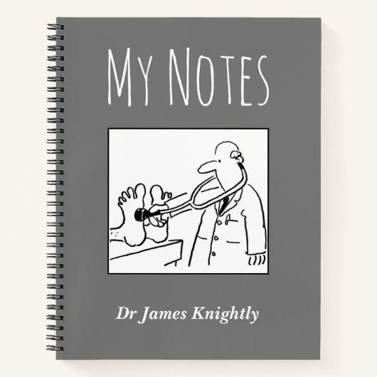 Medisch Notitieboek met de naam van de eigenaar (Voorkant)