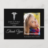 Medisch | Nursing Afstuderen naam foto Dank u Briefkaart (Voorkant)