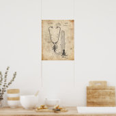 Medisch octrooi poster (Keuken)