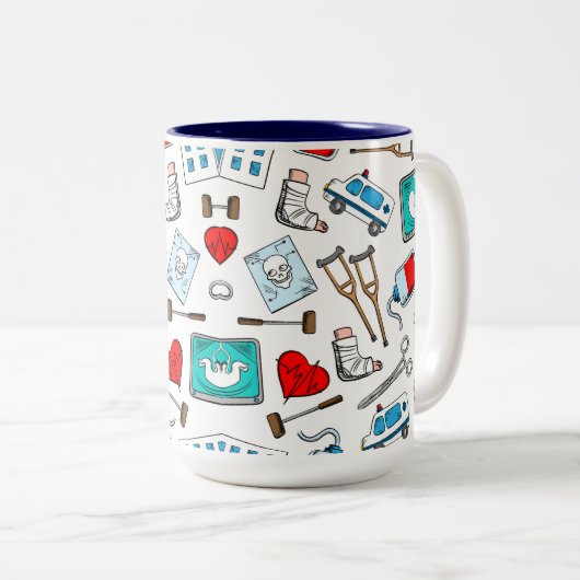 Medisch Ontwerp Keramische Mok (Voorkant rechts)