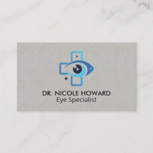 Medisch Oog Logo   Optometrist  Visitekaartje
