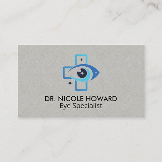 Medisch Oog Logo | Optometrist  Visitekaartje (Voorkant)