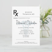 Medisch pensioen Voorschrift Pad uitnodiging (Staand voorkant)