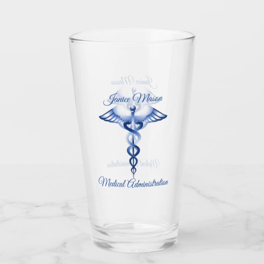 Medisch personaliseren glas (Achterkant)