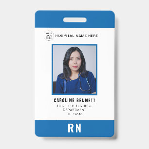 Medisch personeel Verpleegkundige Foto-ID Zieken Badge