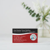 Medisch personeelsbureau Modern Visitekaartje (Staand voorkant)