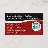 Medisch personeelsbureau Modern Visitekaartje (Voorkant)