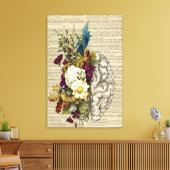 medisch poster voor de anatomie van de hersenen canvas afdruk (Insitu (Woonkamer))