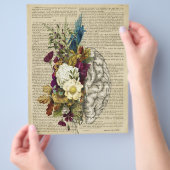 medisch poster voor de anatomie van de hersenen flyer (Hand)