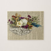 medisch poster voor de anatomie van de hersenen legpuzzel (Horizontaal)