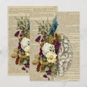 medisch poster voor de anatomie van de hersenen menu (Voorkant / Achterkant)