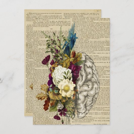 medisch poster voor de anatomie van de hersenen menu (Voorkant / Achterkant)