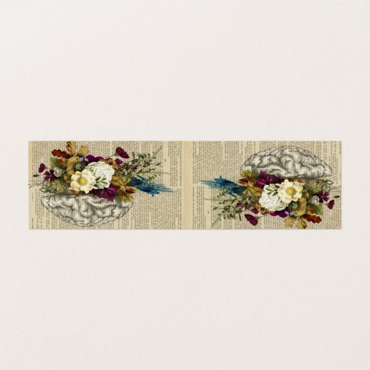 medisch poster voor de anatomie van de hersenen visitekaartje (Buitenkant ongevouwen)